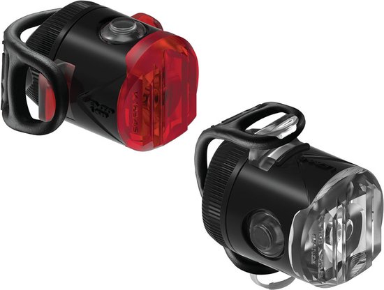 Led fietslamp | op batterij | classic | wit en rood licht