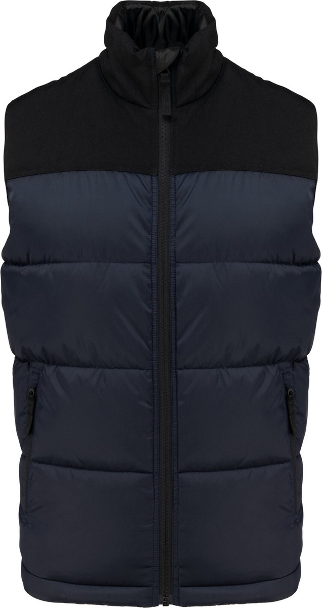 Kariban Tweekleurige gewatteerde bodywarmer uniseks K6162 - Navy / Black - 3XL