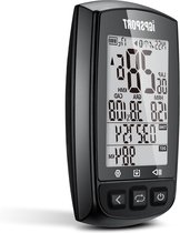 Bol.com Fietscomputer met GPS - ANT+ functie - draadloze snelheidsmeter - groot display - oplaadbaar - kilometerteller - waterdicht aanbieding