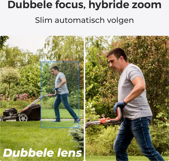 Reolink 4K Beveiligingscamera buiten draadloos, Automatische zoomtracking, 2,4/5 GHz WiFi, Nachtzicht in kleur TrackMix van Reolink — afbeelding 4
