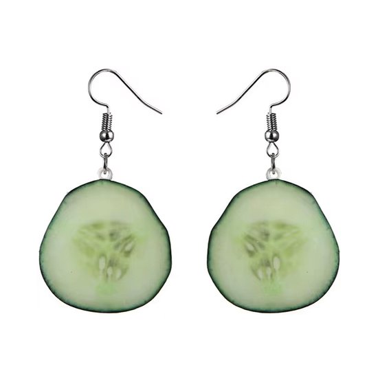 Boucles d'oreilles Fruits - Concombres