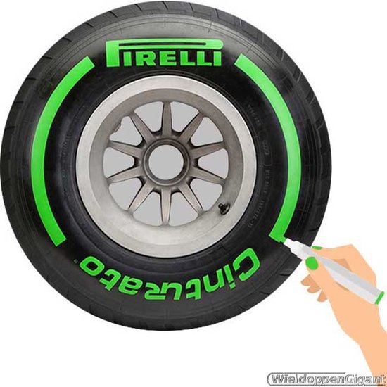 TirePaint Tire pin SET VERT avec pinceau et lame sécable