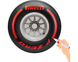TirePaint Bandenstift SET ROOD met borsteltje en afbreekmesje
