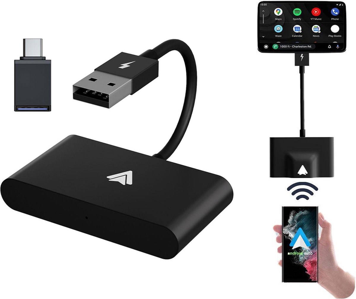 VCTparts® Car Dongle Wireless USB Adapter Geschikt voor Android Auto - Draadloos verbinden - 2023 Vernieuwd Model