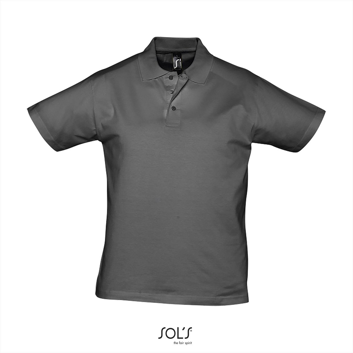 SOL'S Men´s Jersey Polo Shirt Prescott L538 - Dark Grey (Solid) - XXL