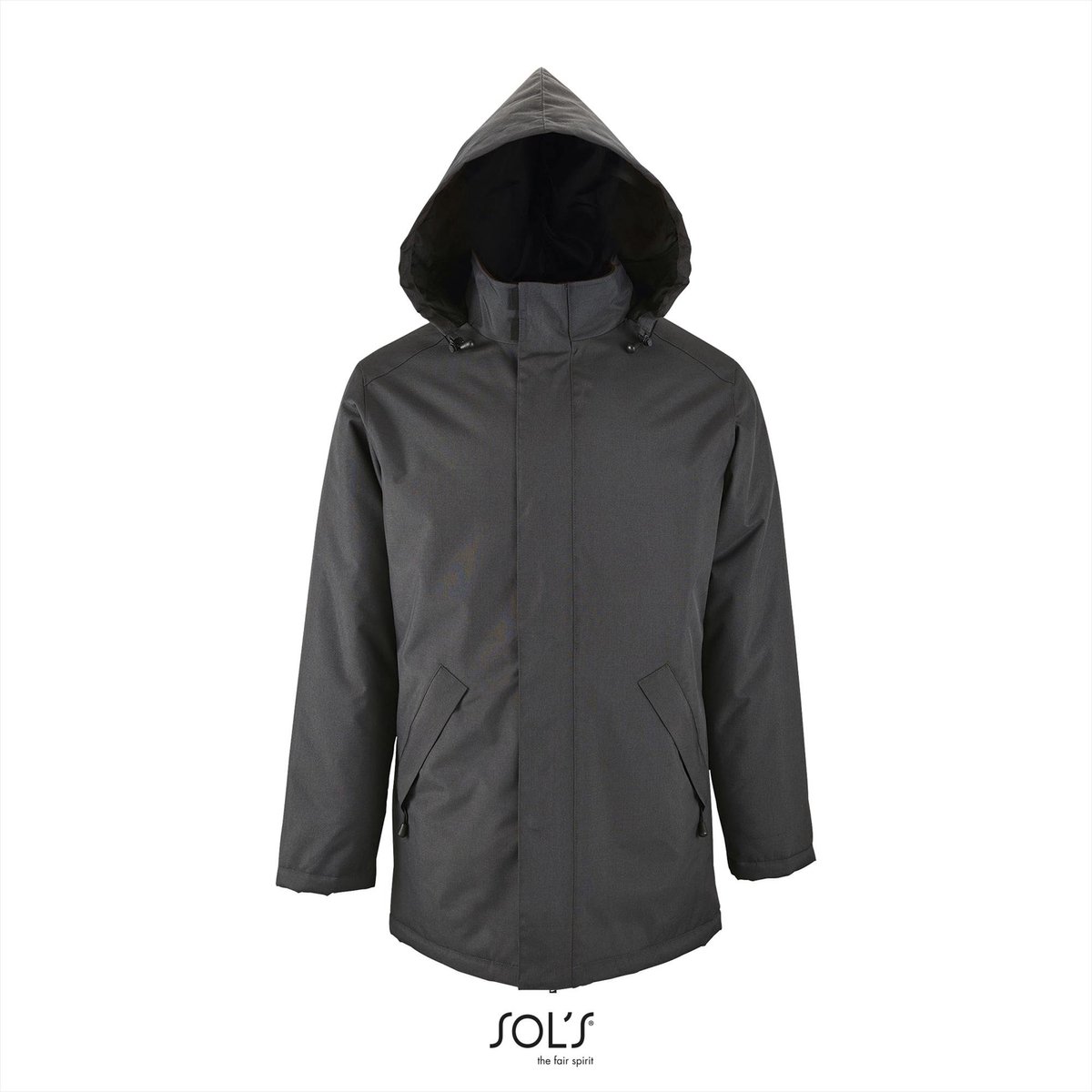 SOL’S Unisex Jacket With Padded Lining Robyn L02109 Charcoal Solid Grijs