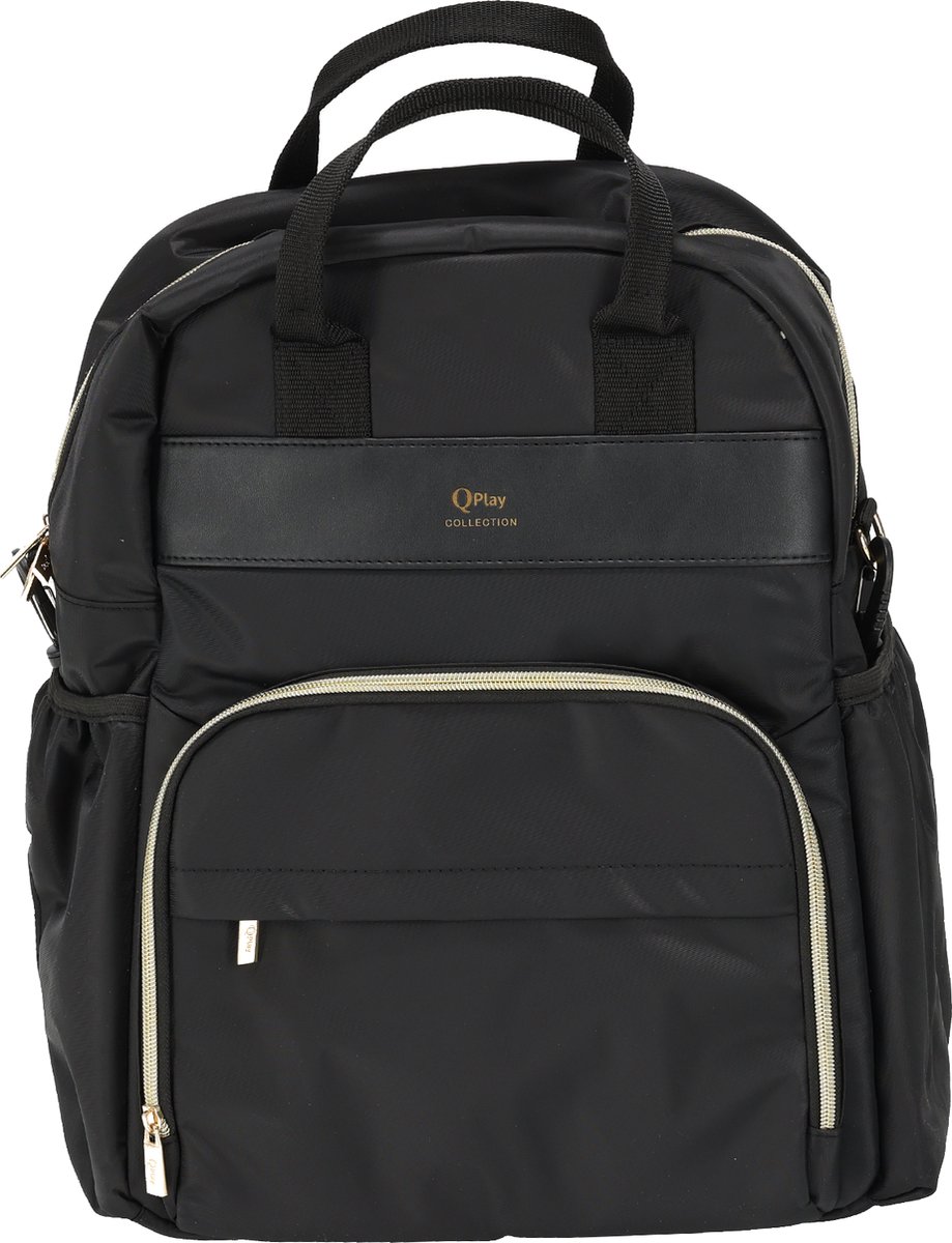 Qplay Luiertas Rugzak - Verzorgingstas Baby Tas - Zwart – foto 5
