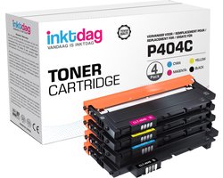 Inktdag huismerk toner cartridge alternatief voor Samsung CLT-P404C, clt-404s, Samsung p404, (Samsung CLT-K404S, CLT-C404S, CLT-M404S, CLT-Y404S),…