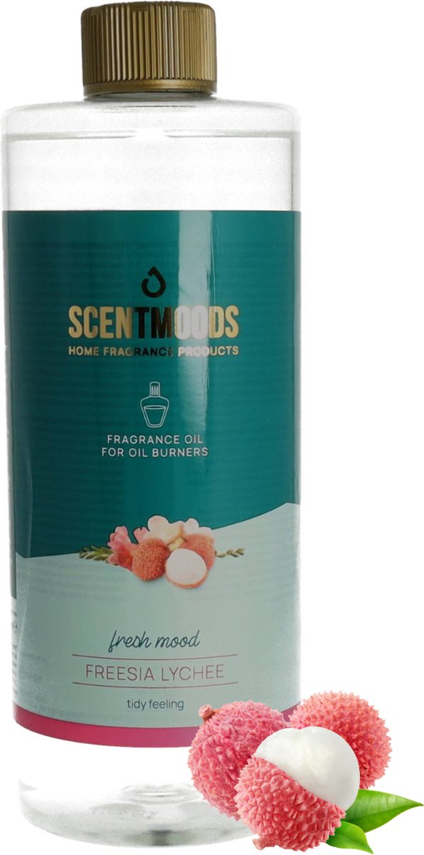Goedkoopste Scentmoods Freesia Lychee Geurolie - Geurolie Voor Oliebrander - Etherische Olie - Essentiele Olie - Etherische Olien - 750ml