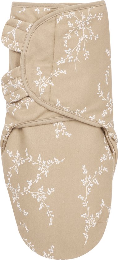 Meyco Baby Branches swaddlemeyco inbakerdoek gevoerd - sand - 0-3 maanden - 2.0 TOG