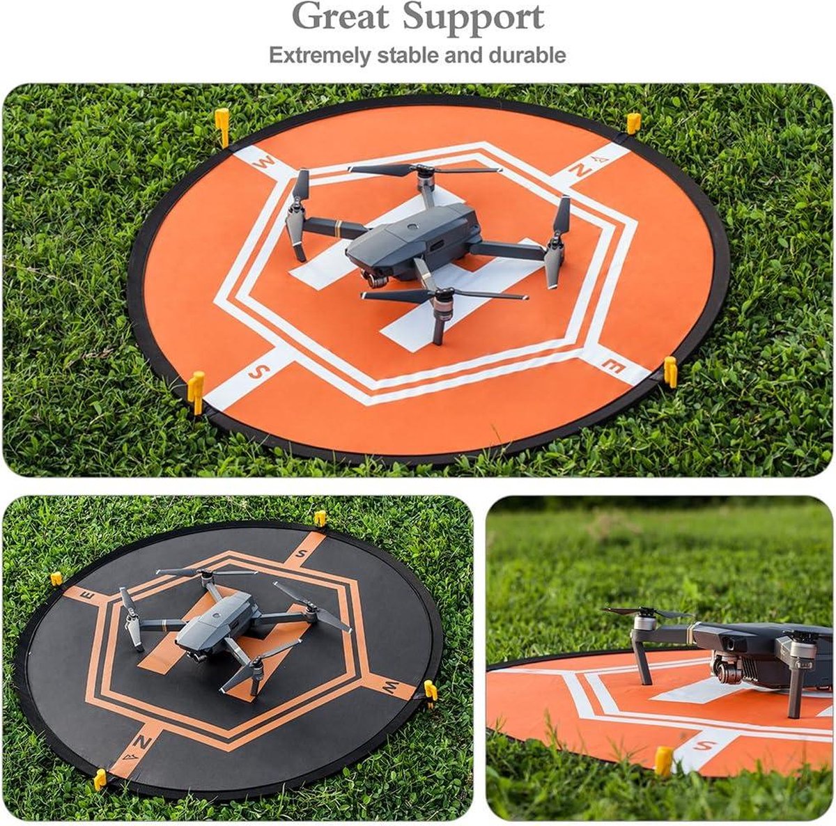 32 inch Universele Drone Landing Pad met LED-verlichting - waterdicht - DJI Mini 3 Pro - Mavic Mini 2 - helikopterplatform - snel vouwbaar - Mini 4 Pro - Mini SE - Air 2/2S - Mavic 3 thumbnail 5
