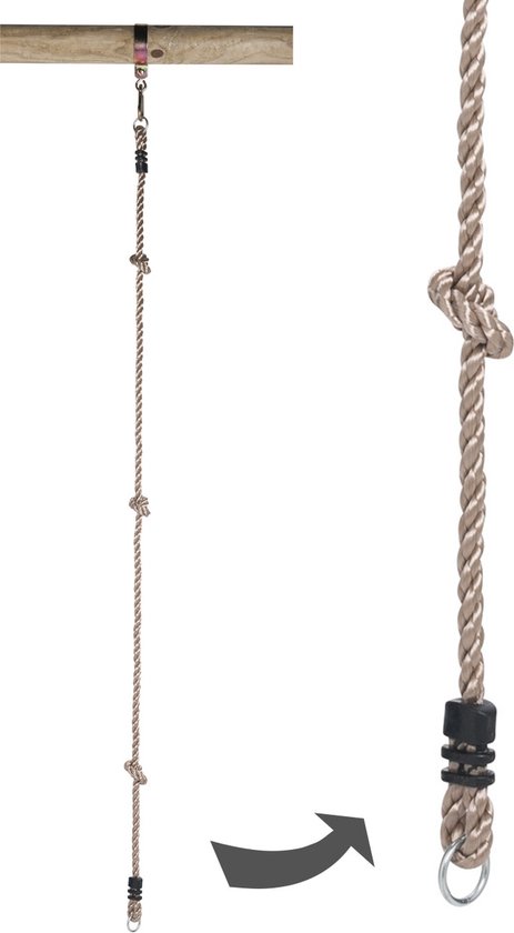 Foto: Swingking klimtouw met 2 ringen 190cm