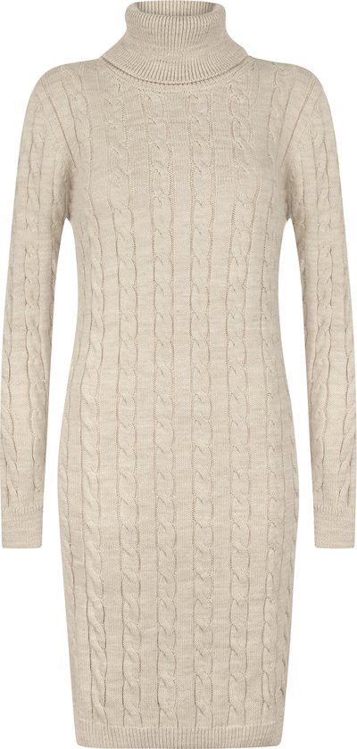 Felix Hardy Coltrui Jurk Gebreide Trui Coltrui Lang Dames Stein - M