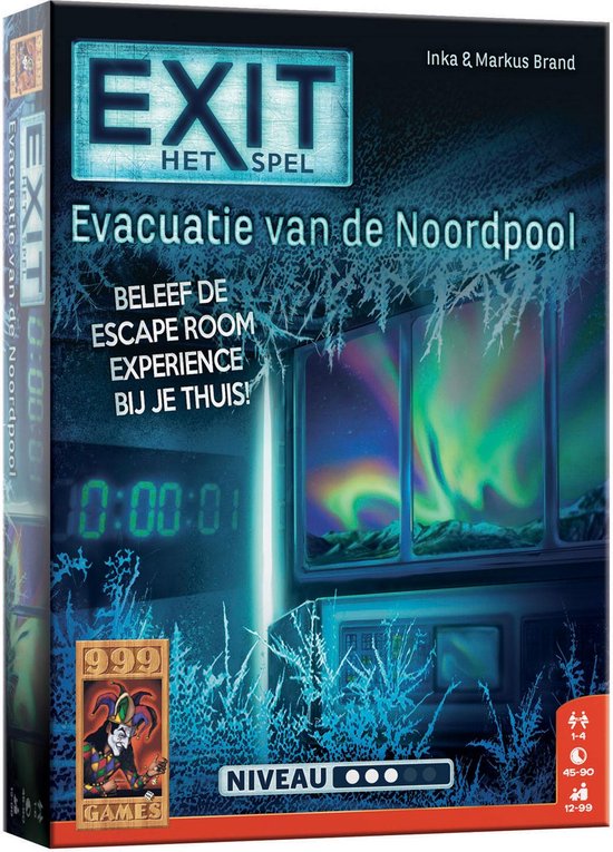 999 Games - EXIT - Evacuatie van de Noordpool - Breinbreker - Escape Room Spel