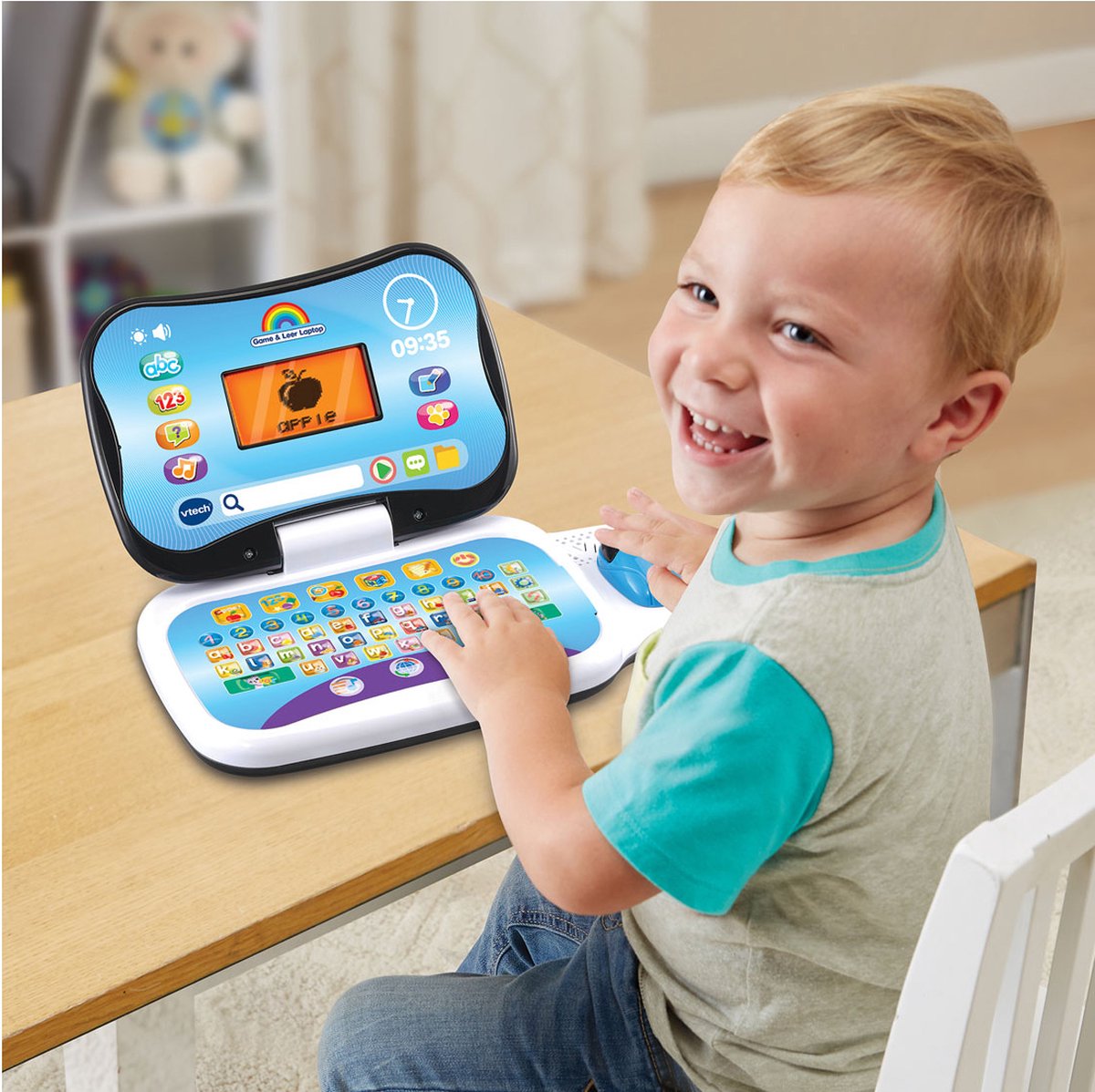 VTech Game & Leer Laptop Leercomputer - Kinderlaptop - Educatief & Interactief Speelgoed - Cadeau - Kinderspeelgoed 3 Jaar — afbeelding 7