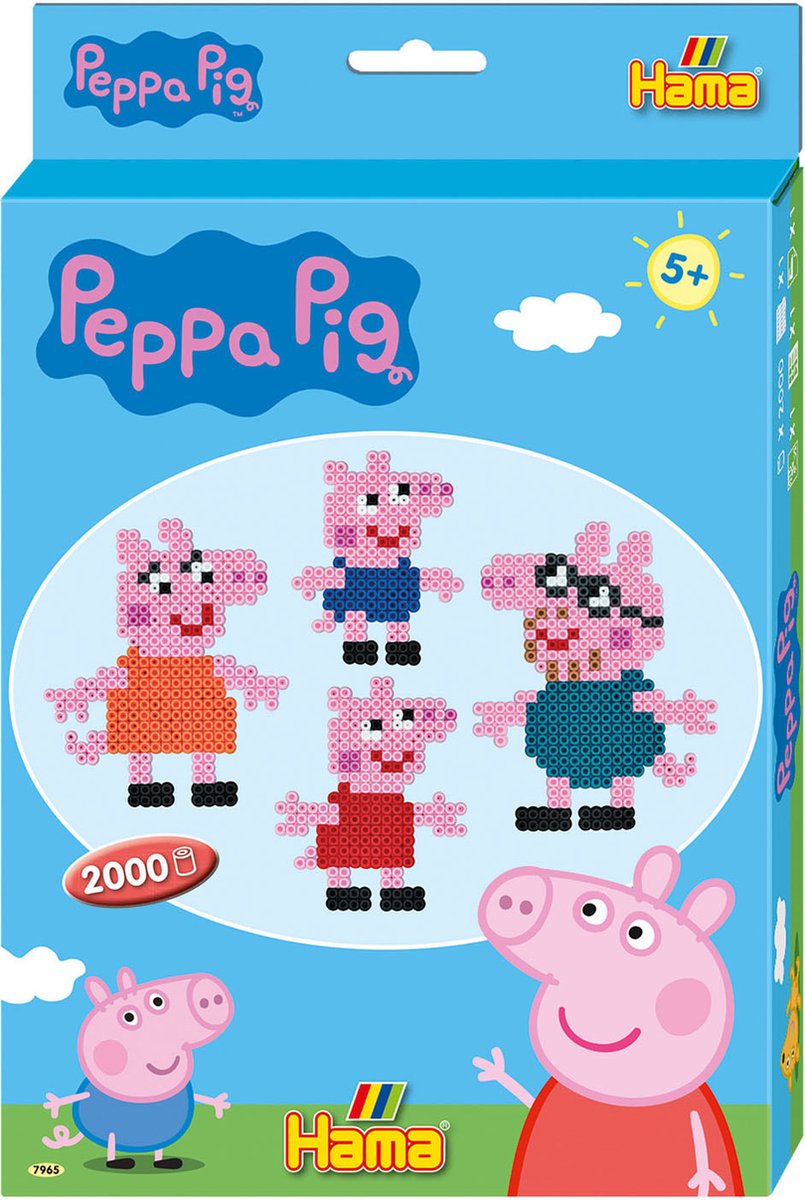 Hama Set Strijkkralen 2000 Kralen Peppa Pig - 7965