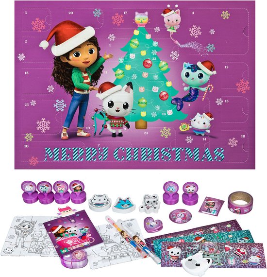 Calendrier De L'Avent Gabby Et La Maison Magique 2024 - 24 Surprises, Figurines, Accessoires