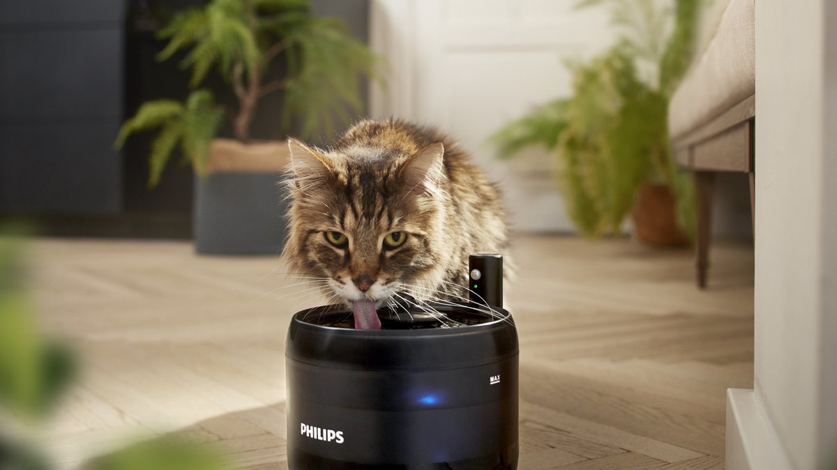 Bol.com Philips - Drinkfontein - Grijs - 2.2 liter - Krasbestendig aanbieding