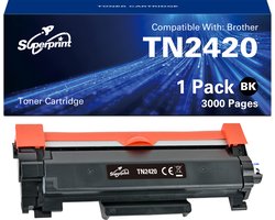 Superprint TN2420 Huismerk Toner geschikt voor Brother TN-2420 TN-2410- Zwart