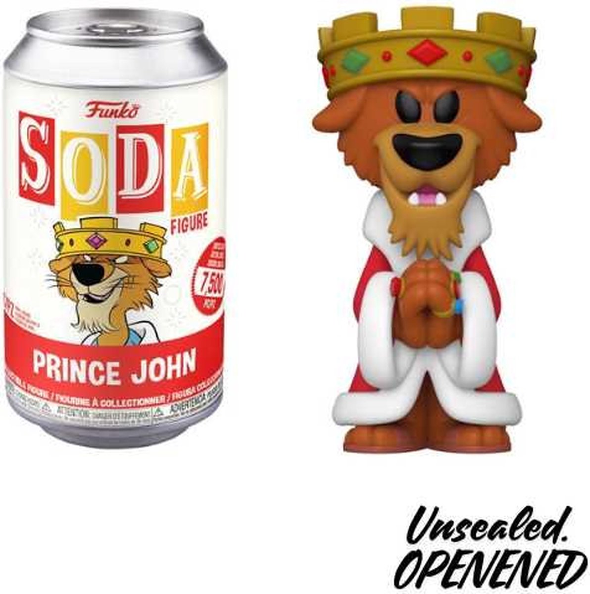 Funko Funk Soda! Disney: Robin Hood Prince John Unsealed Openened