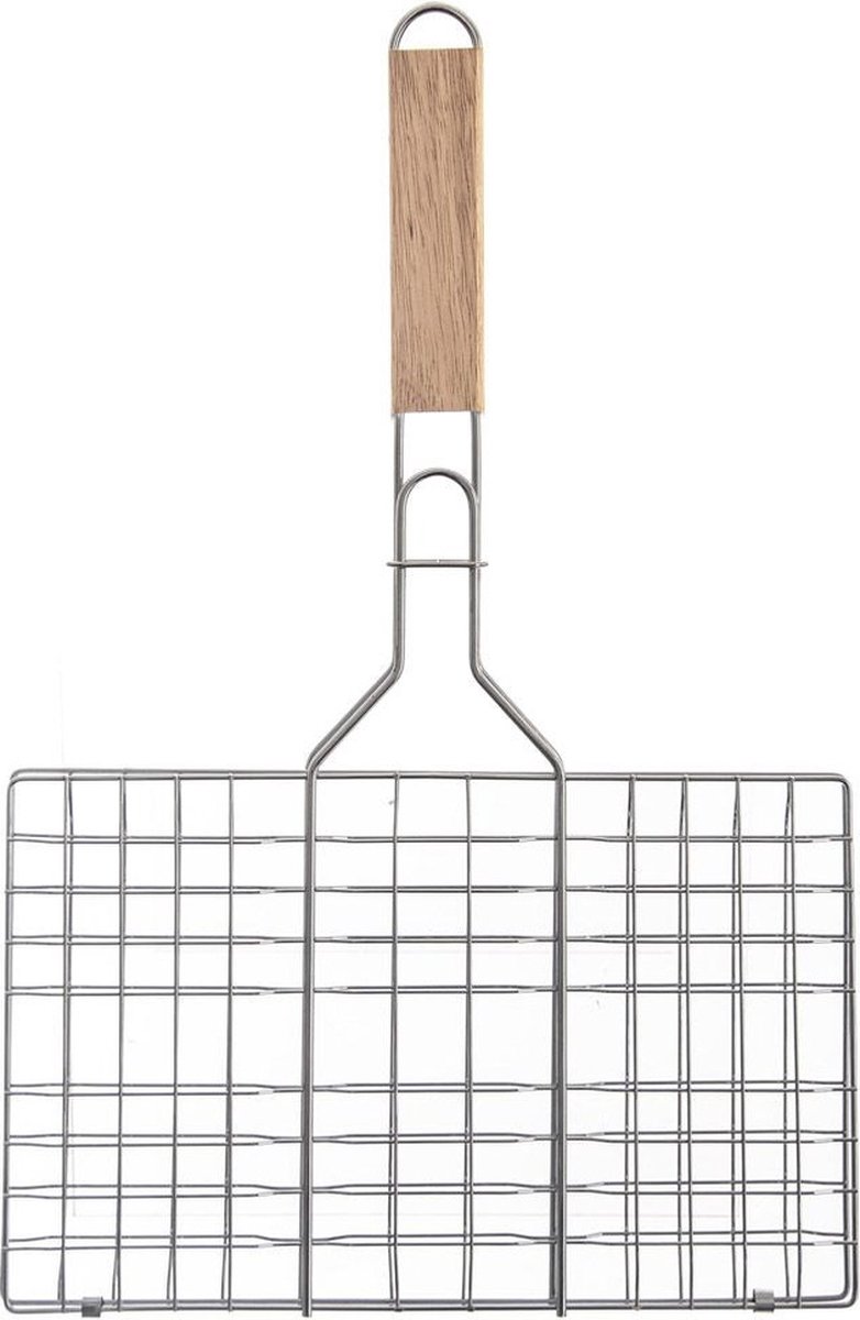 Orion group Grillrooster Metaal 35x55 cm Rooster Barbecuerooster Grillmand Bbq Barbecue Mand Grillschaal Grillplaat
