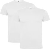 Wit 2 pack Premium t-shirts Roly Dogo maat 4XL