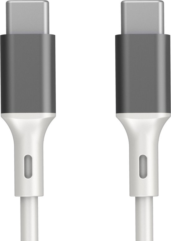 Foto: Gb usb c oplaadkabel fancy grey edition 2m geschikt voor samsung oneplus google pixel iphone 15 apple 60w snellader