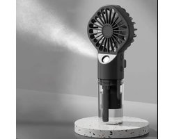FLIPFLOP CLUB Mistventilator - Maakt huid vochtig en verkoelt - Ventilator met sproeifunctie - Stille handventilator met sproeier - Draagbaar - Airco Verkoeling - USB Ventilator - Draadloos - Mini Fan - Zomer - Waaier festival - Mist - Spray - Water