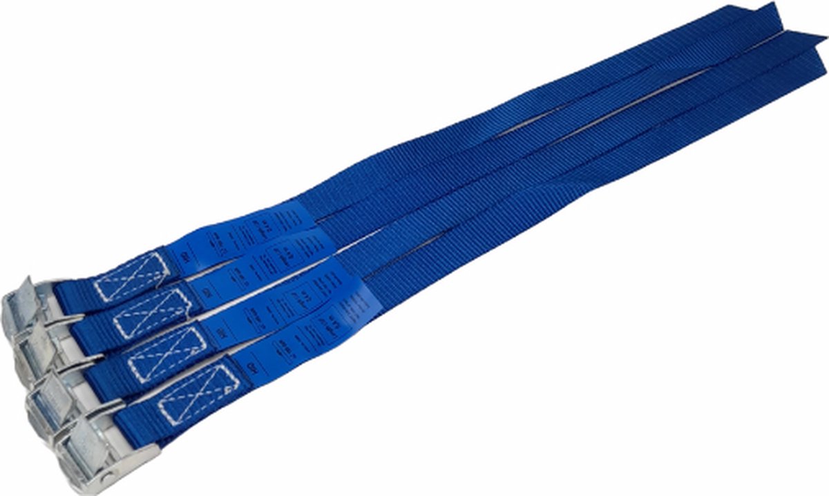 BCF-Products - Spanbanden - 40 cm - 4 stuks - Blauw - Spanbandjes - Spanband Fiets - Bindriemen - Fietsriempjes