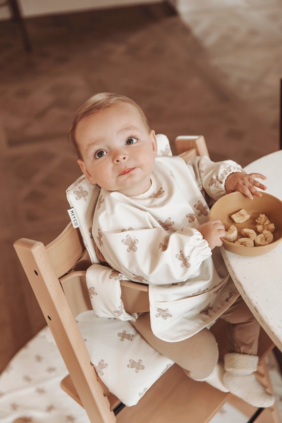 Meyco Baby Gingerbread kinderstoel knoeimat - soft sand van Meyco — afbeelding 4