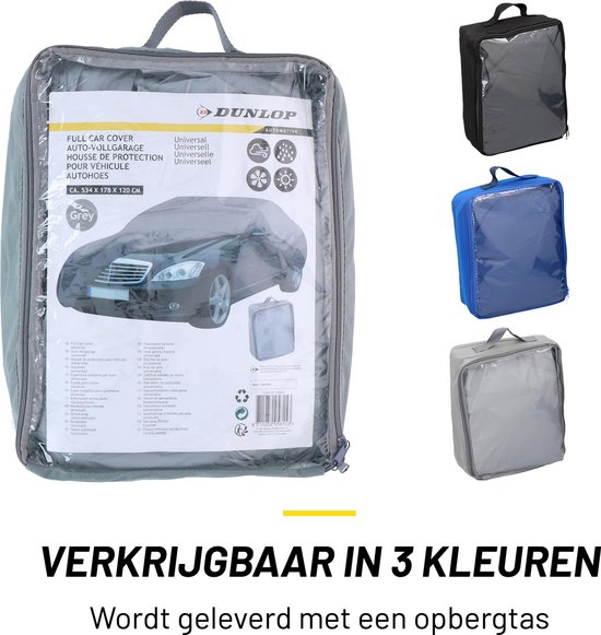Dunlop Housse Voiture XL 534 X 178 X 120 Cm Gris