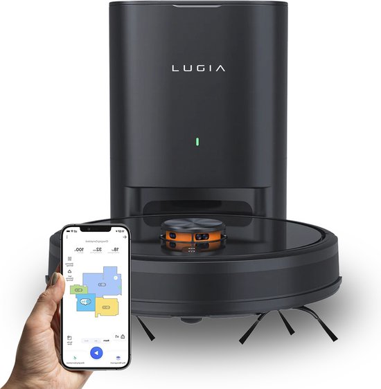 Foto: Eufy clean x10 pro omni robotstofzuiger met dweil en vervangingssets robot vacuum 8000 pa zuigkracht tapijt detectie ai obstakel vermijding wast en droogt de dweil automatisch legen en vullen