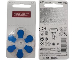 Resound P675 hoortoestelbatterijen