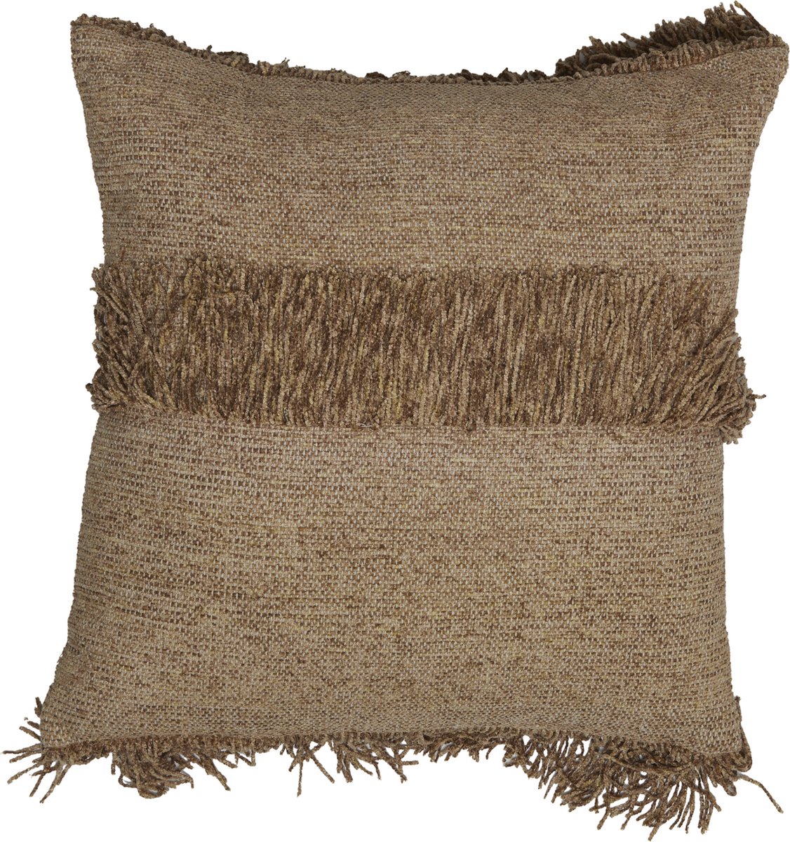 Kussen LUANI - 45x45cm - Bruin