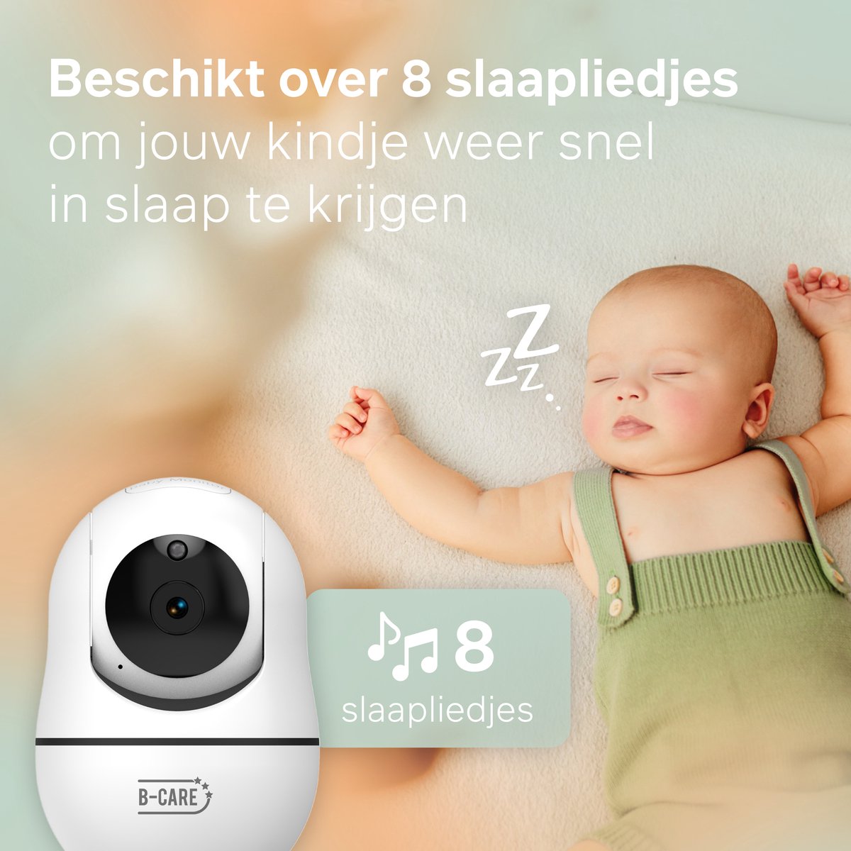 B-Care Sparkle Ultimate - Babyfoon Met 2 Camera´s - 7.0 Inch HD Baby Monitor - Split Screen - Zonder Wifi en App thumbnail 4