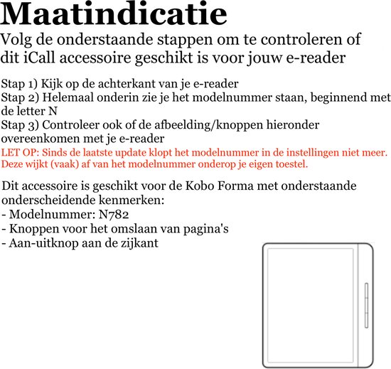 Hoes geschikt voor Kobo Forma - Book Case Premium Sleep Cover Leer Hoesje met Auto/Wake Functie - Marmer van Mobigear — afbeelding 2