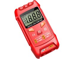 Digitale Multimeter - Elektra Meetapparatuur - Met pieptoon - AC/DC Voltage - M113 - Rood