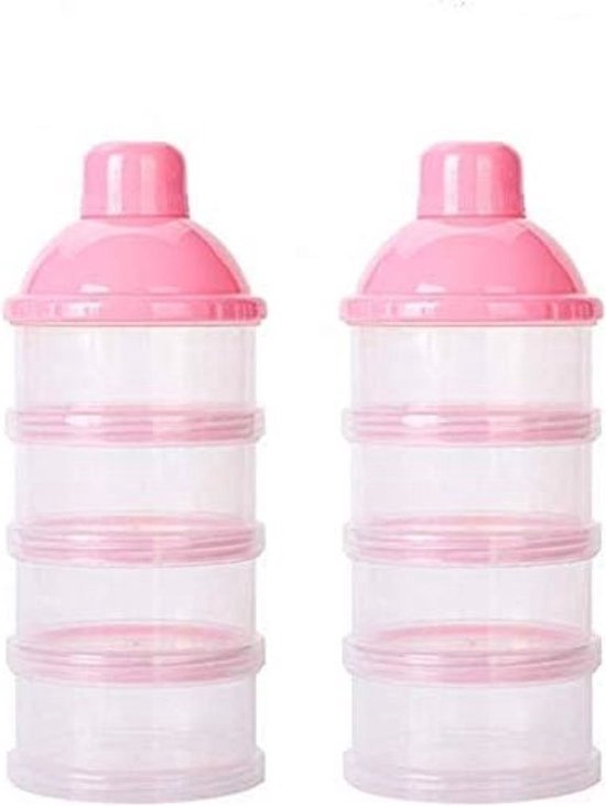 Neuytiky Melkpoederdispenser, 1700 ml, verzegelde poederhouder, draagbare melkpoederopbergdoos voor levensmiddelen, melkpoederhouder met lepel, vochtbestendig