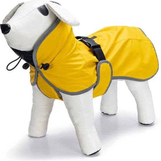 Beeztees Caro - hondenjas - regenjas geel 24cm