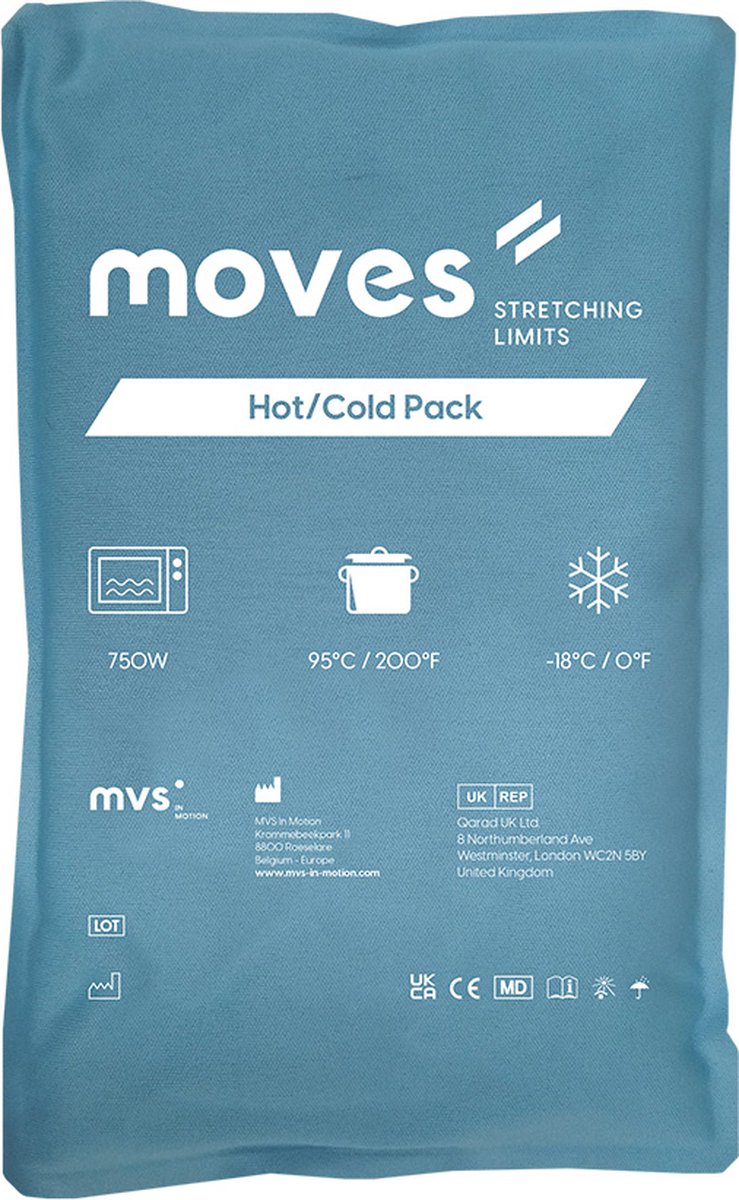 Goedkoopste Moves Hot Cold Pack - Warm-koud kompres - Ice pack - Natuurlijke klei - Maat Medium (20 x 30 cm