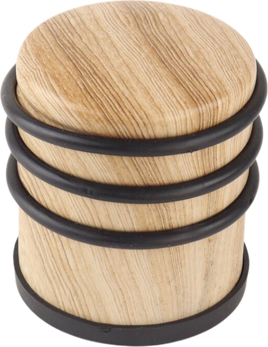 Nordix Deurstop - Deurstopper - Deurbuffer - Houtlook - 7,9cm - MADERA