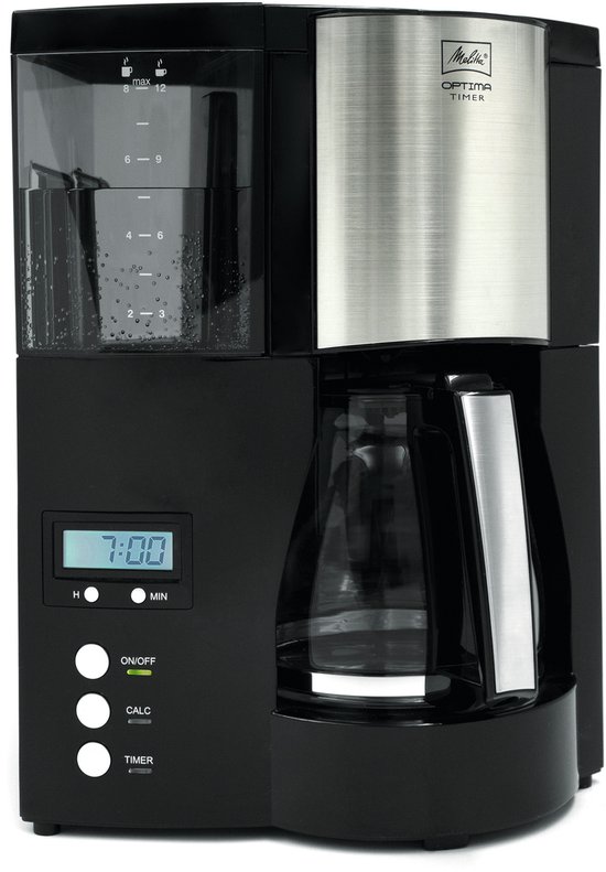 Melitta Optima Timer - Filter-koffiezetapparaat - Zwart