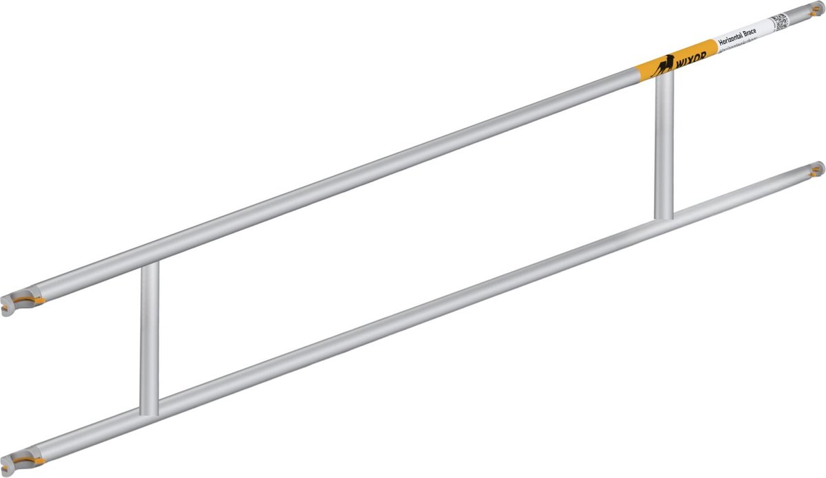 Wixor | dubbele voorloopleuning 305 cm | voorloopleuning | steigeronderdeel | steigerframe | rolsteiger | stelling