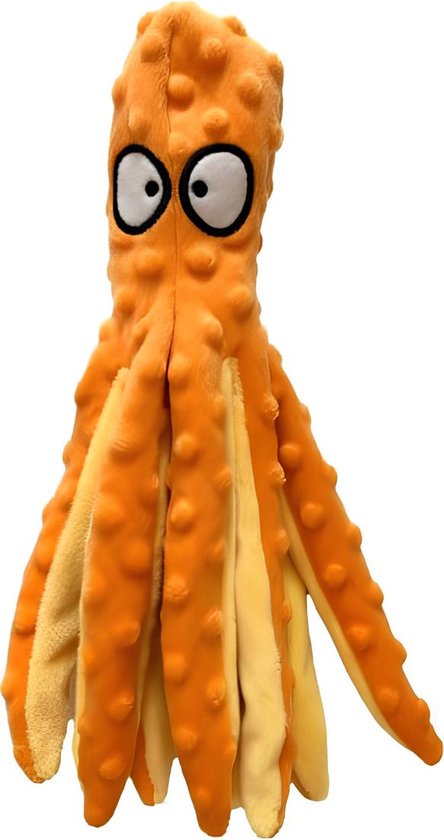 Honden Speelgoed Piep Kraak Hond Puppy Hondenspeelgoed Hondenspeeltjes - Octopus Oranje Dog Toy Hondenknuffel Pluche intelligentie Kong - Dutchwide®
