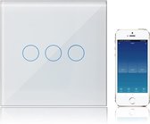 KETOTEK inbouw 3 gang Lichtschakelaar Touch WIFI Alexa Google Home Compatibel 220V Tuya Smart Life App Bediening