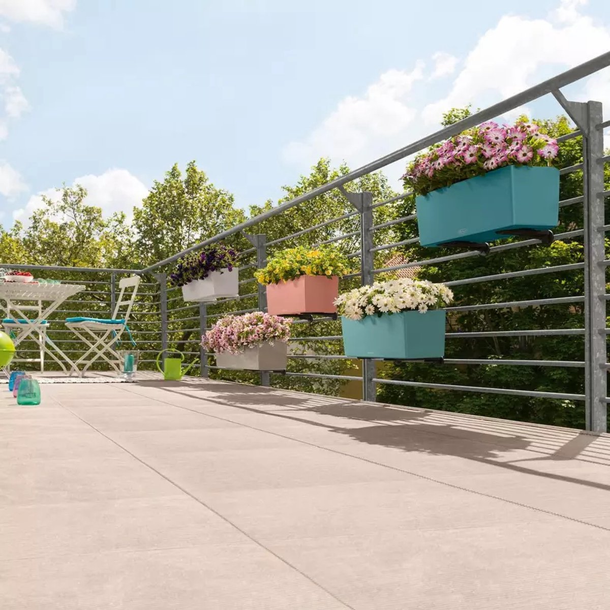 Lechuza Balconera Color 80 - Jardinière - avec pot intérieur amovible