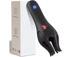 Eikel vibrator Deluxe | met tong | Masturator | 10 vibratiestanden | USB oplaadbaar | Penis | Stimulatie