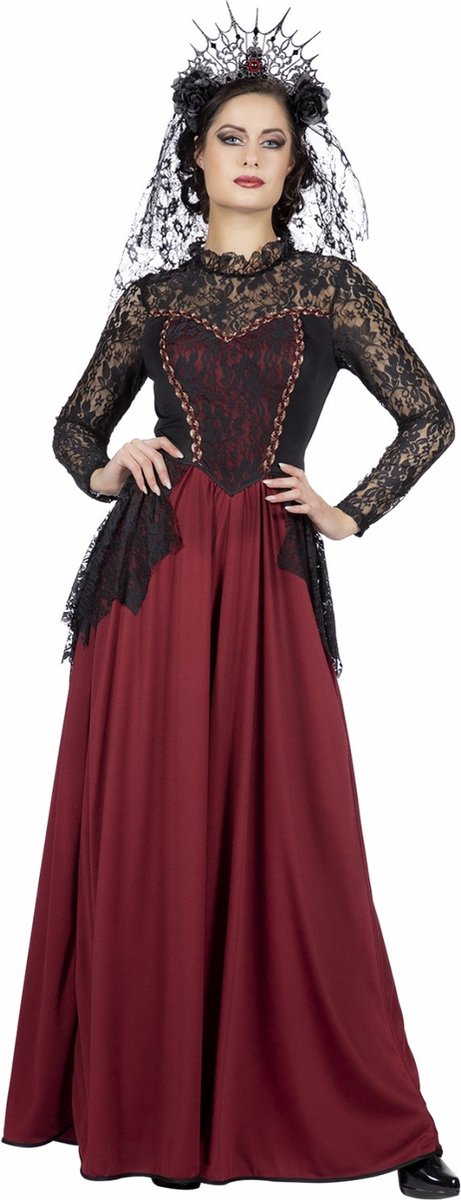 Gothic Koningin kostuum - Maat 36
