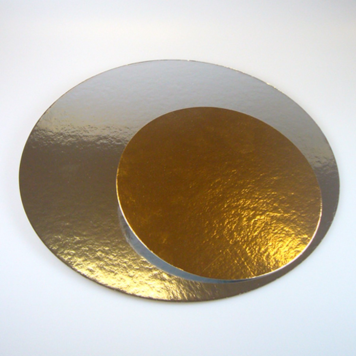 FunCakes Taartkartons Zilver/Goud - Rond - 35cm pk/100