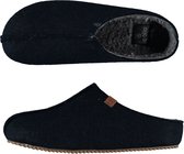 Apollo instappers slippers/pantoffels - blauw - heren - maat 43-44 - polyester - rubber zool - sloffen - vaderdag